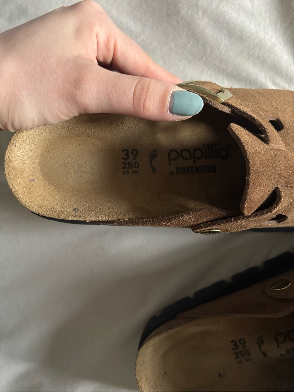 Papillio Birkenstock Platform Brown Suede Clog - Picture 4 of 6